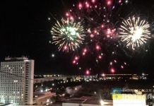 Салют на день города в Волжском