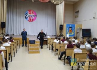 Ученикам школ Волжского и любителям зимней рыбалки напомнили об опасности выхода на лед