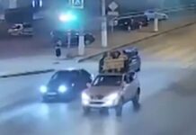Автолюбитель из Волгограда прокатил на диване своих знакомых
