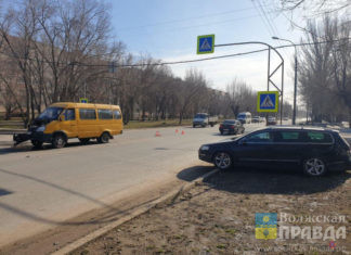 Волжанин въехал в маршрутку