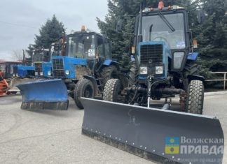 В Волгоградской области 9 отрядов спецтехники готовы противостоять снегопадам