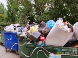 В Волжском жильцы заставили УК привести в порядок мусорную площадку