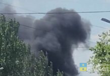 В Волжском загорелась маршрутка на улице Оломоуцкой