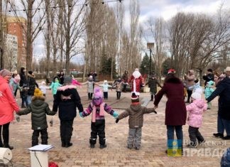 На общественных пространствах Волжского прошли новогодние праздники