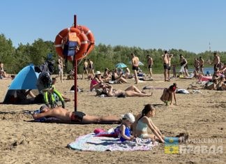 Теневые навесы и новые дорожки: на пляже в Волжском завершается подготовка к купальному сезону