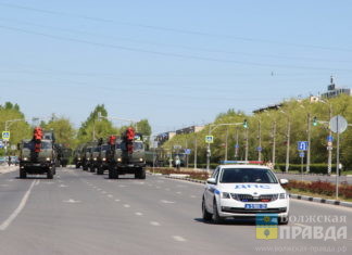 В Волжском отрепетировали Парад Победы