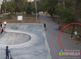 Сломавшие табличку проекта «Берегите Волжский» подростки попали на видео