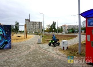 В Волжском на победной улице завершается благоустройство